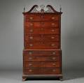 Chippendale Carved Cherry ChestonChest