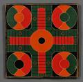 Polychromepainted Parcheesi Game Board