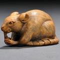 Ivory Netsuke of a Rodent