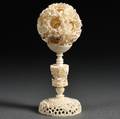 Ivory Puzzle Ball with Holder