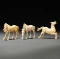 Three Ivory Horses