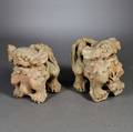 Pair of Stone Foo Dogs