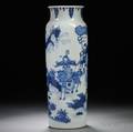 Blue and White Rolwagen Vase