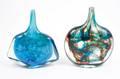 Two Mdina Art Glass Fish Vases 1980