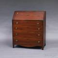 Federal Inlaid Cherry Slantlid Desk
