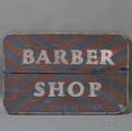 Painted Wooden BARBER SHOP Trade Sign