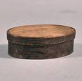 Small Oval Wood Lappedfinger Covered Box