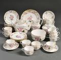Group of Old Paris Porcelain Gilt and Floraldecorated Teaware Items