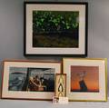 Lorna Simpson American b 1960 Boxed Sculpture and Three Framed Works III