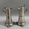 Near Pair of Pewter Flagons