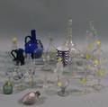 Approximately Twentyseven Pieces of Blown Molded Glass