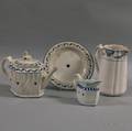 Four Pieces of Blue and White English Pottery