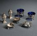 Seven Pieces of Victorian Sterling Silver Hollowware