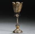 German 800 Silver Floriform Goblet