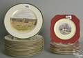 Twelve Fondville Fox Hunt plates