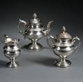Threepiece Coin Silver Tea Service