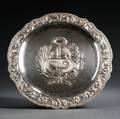 Peruvian Repoussedecorated Sterling Silver Charger