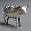 Bolivian Silverplated Bullform Vessel