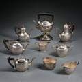 Assembled Eightpiece Gorham Sterling Silver Tea and Coffee Service