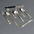 Frank M Whiting LilyFloral Pattern Sterling Silver Flatware Service