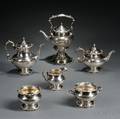 Sixpiece Gorham Sterling Silver Tea and Coffee Service