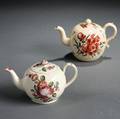 Two Staffordshire Creamware Teapots and Covers