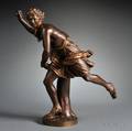 French School 19th Century Bronze Figure of Hippomenes