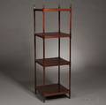 Georgianstyle Fourtier Mahogany Whatnot