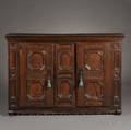 Northern European Carved Oak Cupboard