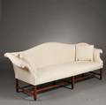 George III Camelback Upholstered Settee