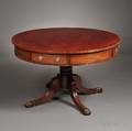Regency Mahogany Drum Table