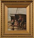 James George McLellan Arnott British fl 18801902 A Fisherman and His Children