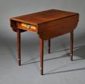 George III Mahoganyveneered and Satinwoodinlaid Pembroke Table