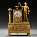 Figural Giltbronze Mantel Clock