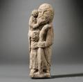 Romanesquestyle Carved Limestone Figure of St Christopher