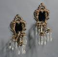 Pair of Rococostyle Threelight Giltbronze Sconces