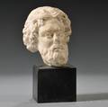 Romanstyle Carved Marble Head of a Man