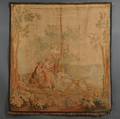French Woven Silk and Wool Tapestry