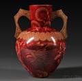William de Morgan Ruby Lustre Twohandled Vase