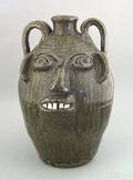 North Carolina stoneware face jug