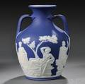 Wedgwood Dark Blue Jasper Dip Portland Vase