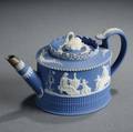 Adams Solid Blue Jasper Teapot and Cover