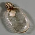 Tiffany  Co Sterling Silvermounted Colorless Glass Flask