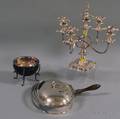 Three Pieces of Silverplated Tableware