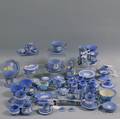 Approximately Seventy Mostly Modern Blue Jasper Wedgwood Items