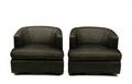 Pair of Harvey Probber Swiveling Barrel Chairs