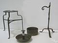 Metalware to include wrought iron rush light