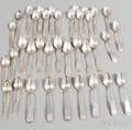 Group of Coin and Sterling Silver Spoons