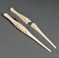 Monogrammed Ivory Glove Stretchers