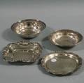 Four Small Sterling Silver Dishes